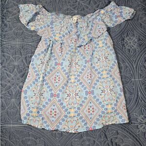 Girls Ruffle Shoulder Top Love Glam Girls Size M